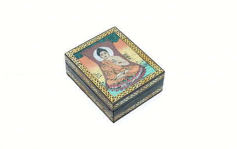 Kaste ar Budas attēlu, 13.5 x 11 x 5 cm