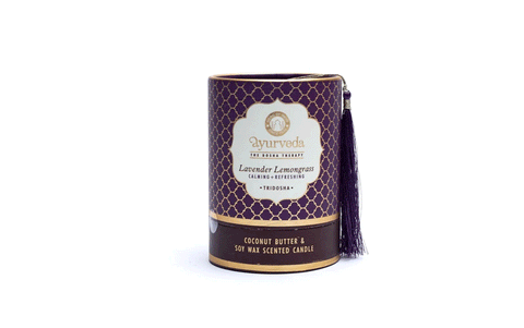 Svece Tridošai, lavanda un citronzāle, 55h