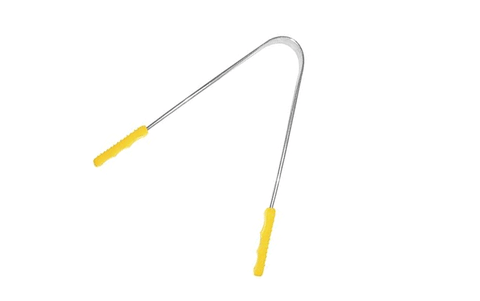 Mēles tīrītājs (krāsains), tērauds